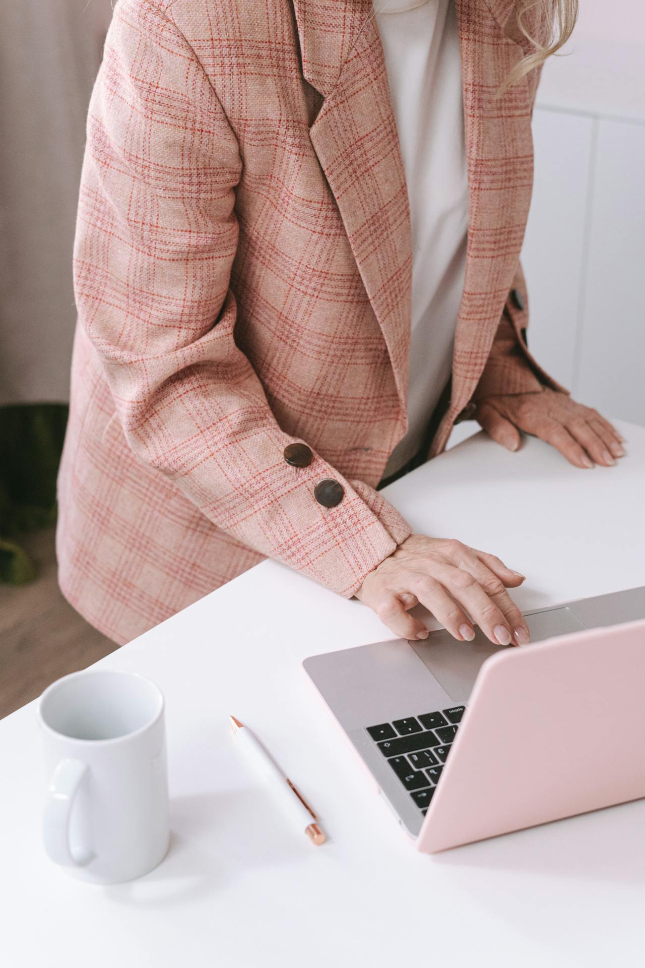 A WELL DRESSED MAN DIONG SOMETHING IN THE SYSTEM